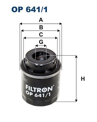 Filtron Op641/1 Ölfilter für Audi A3 Skoda Octavia II 2008-2010