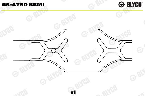 Lagerbuchse, Pleuel Glyco 55-4790Semi für DAF Bova Ginaf Irizar 05->