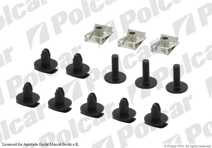 Radhausschale Einbausatz Clip Clips Schrauben Set für Audi A4 1996->