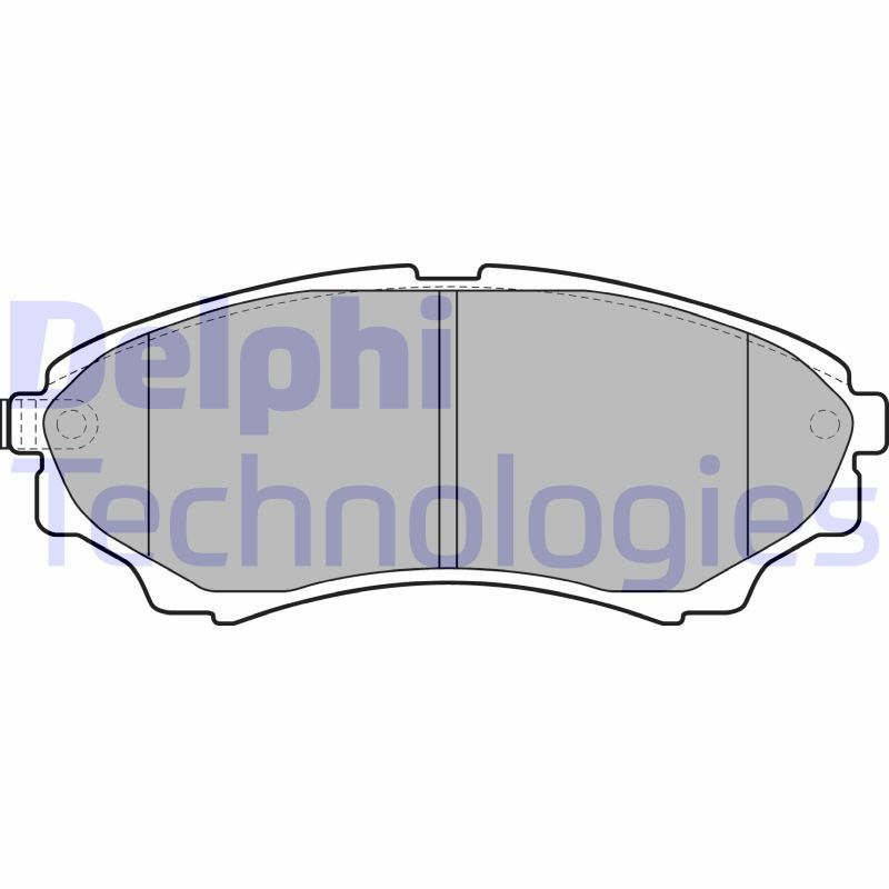 Bremsbelagsatz, Scheibenbremse Delphi Lp2036 für Ford Mazda 99-15
