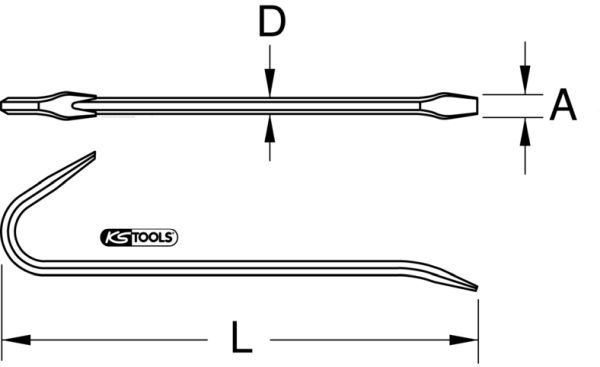 KS Tools 964.3304 Nageleisen