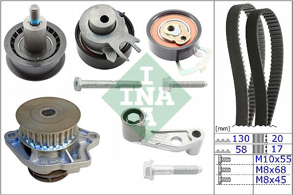 Wasserpumpe + Zahnriemensatz für 036121005EX AUDI SKODA VW 97->