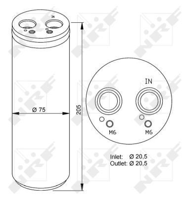 NRF 33205 Trockner, Klimaanlage für Audi A4 B6 Limo Kombi 2003-2015