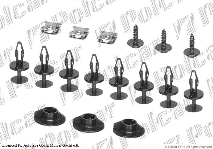 Radhausschale Einbausatz Clip Clips Schrauben Set für Ford 2006->