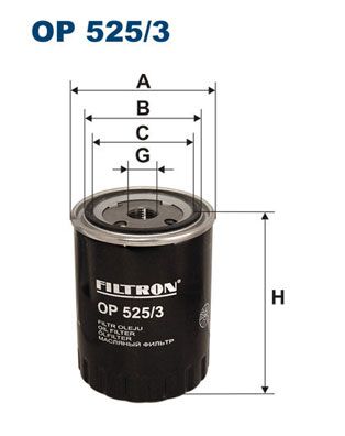Filtron Op525/3 Ölfilter für Ford Galaxy I VW California 1996-2003
