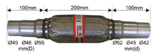 Flexrohr, Abgasanlage Bosal 265-005