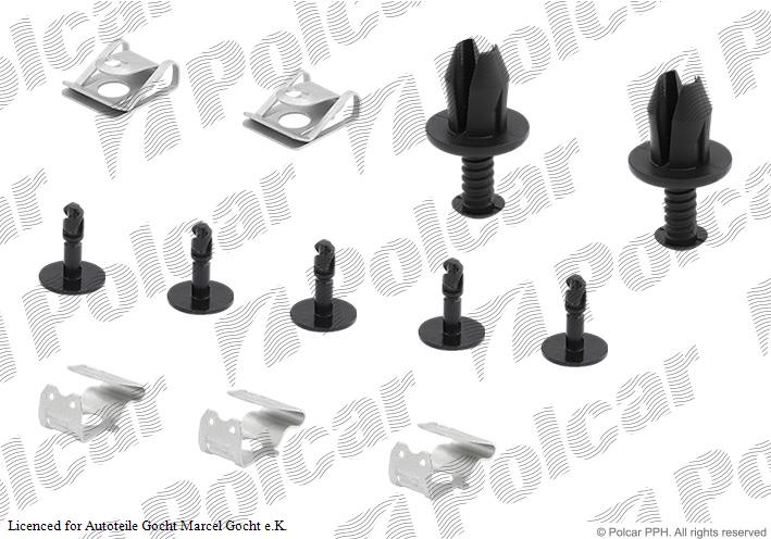Unterfahrschutz Einbausatz Clip Clips Schrauben Set für Audi 2007->