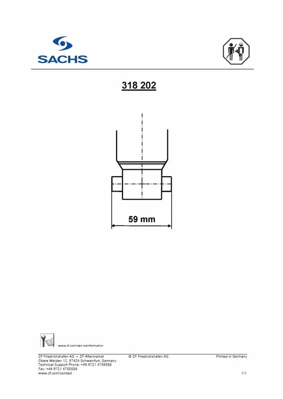 Sachs 318202 Stoßdämpfer Hinten für Audi A3 Cabrio Limo Q3 2012->