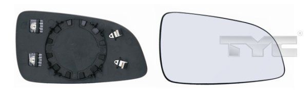 TYC 325-0059-1 Spiegelglas, Außenspiegel Rechts für Opel 2004-2009
