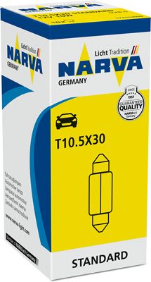 Narva 173153000 Set 10x Glühlampe, Innenraumleuchte Hinten für Opel