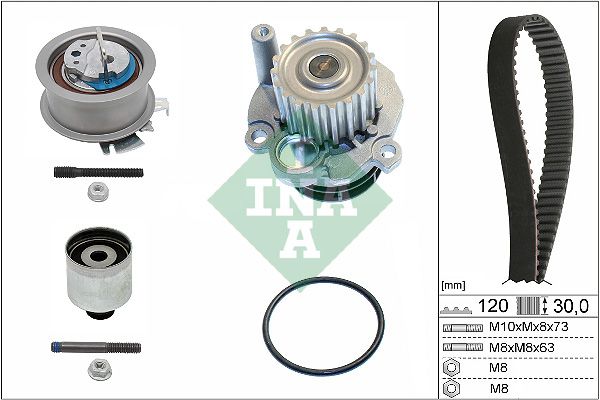 Wasserpumpe + Zahnriemensatz INA 530020132 für Audi Ford Skoda 95->