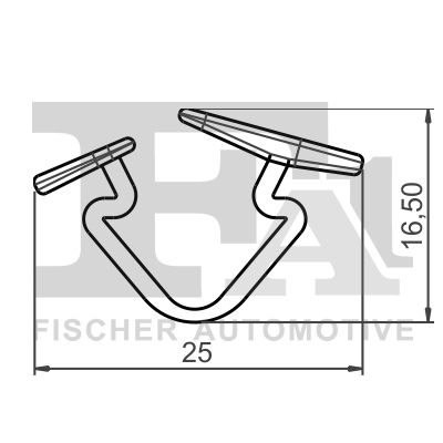 Einbausatz Clip Unterfahrschutz für Volvo S90 + II + V50 + S70 + 95->