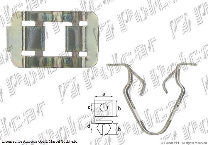 Klammer Schnappmutter Halter Clip für Fiat Ulysse Opel Zafira 1998->