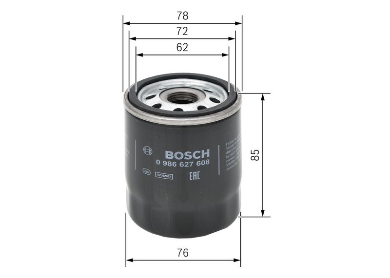 Bosch F026407203 Ölfilter für Ford B-Max C-Max Ecosport 2002->