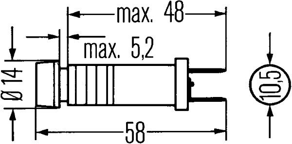 Kontrollleuchte Hella 2Aa003257-011