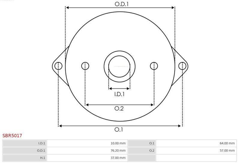 Starterdeckel, Vergaser As-Pl Sbr5017