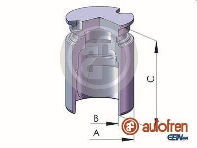 Autofren Seinsa D025222 Kolben, Bremssattel Hinten für Fiat 1998-2014