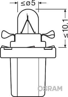 Ams-Osram 2741Mfx Glühlampe, Instrumentenbeleuchtung