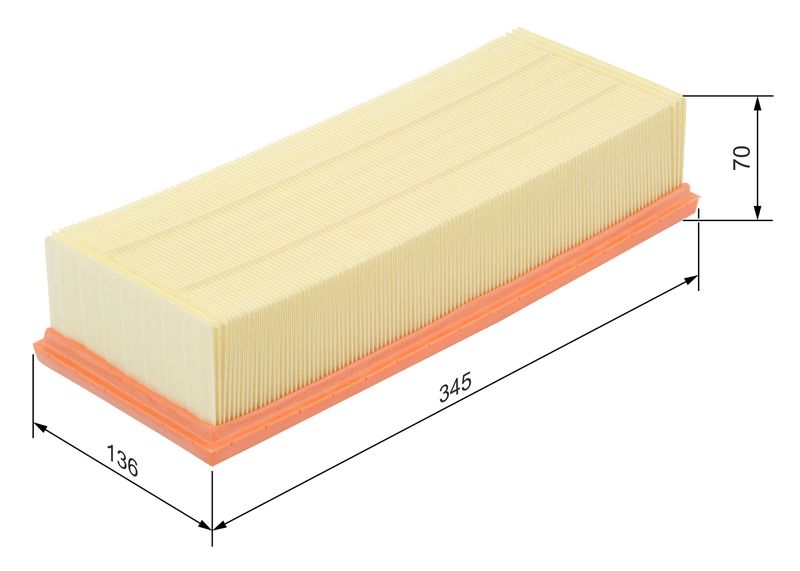 Bosch 1987429404 Luftfilter für Audi A3 Cabrio Q3 TT Coupe 2008-2020