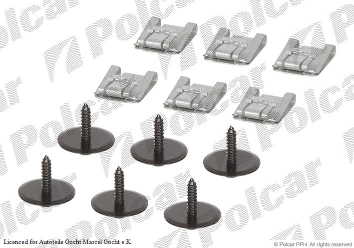 Radhausschale Einbausatz Clip Clips Schrauben Set für Mercedes 1995->