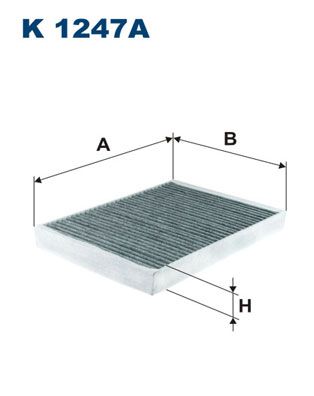 Filtron K1247A Filter, Innenraumluft für Peugeot 407 SW Coupe 2008->