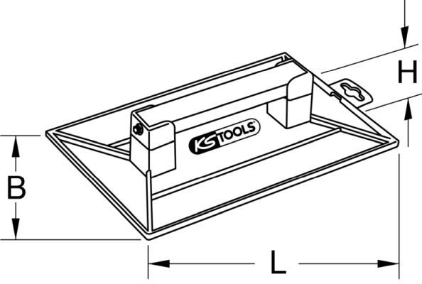 KS Tools 144.0546 Reibebrett