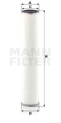 Filter, Drucklufttechnik Mann-Filter Le25001