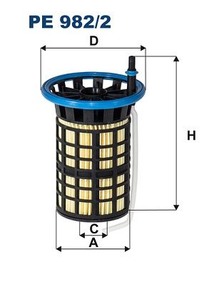 Kraftstofffilter Filtron Pe982/2 für Fiat Opel Peugeot Alfa 06->