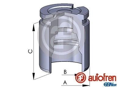 Autofren Seinsa D02593 Kolben, Bremssattel Hinten für Audi A3 1969->