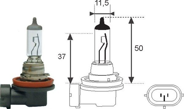 Magneti Marelli 002549100000 Glühlampe, Fernscheinwerfer