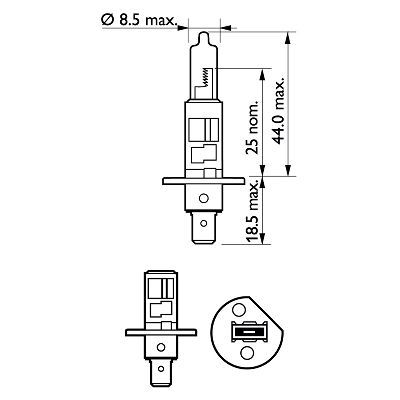 Philips 12258Prc1 Glühlampe, Fernscheinwerfer