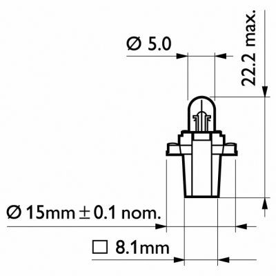 Glühlampe Glühbirne 1,2W Philips 12597Cp