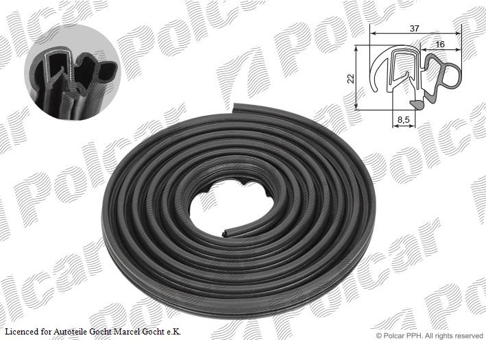 Tür Dichtung Gummidichtung für Peugeot 107 PM PN 2005 - 2014