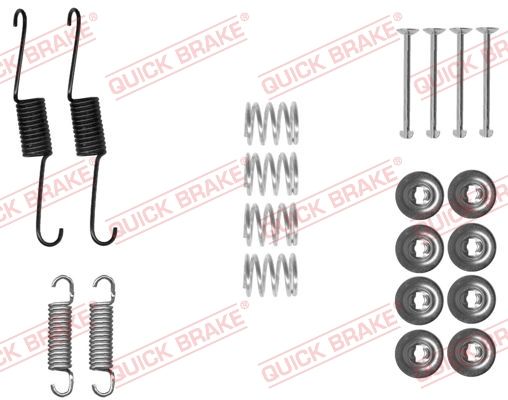 Zubehörsatz, Bremsbacken Quick Brake 105-0031 für Nissan Toyota 10->