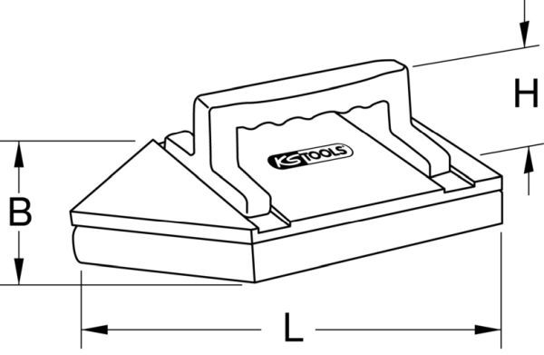 KS Tools 144.0591 Reibebrett