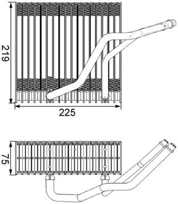 Mahle Verdampfer, Klimaanlage für Audi A3 TT Coupe Cabrio 1996-2013