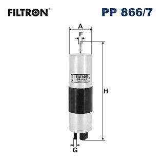 Filtron Pp866/7 Kraftstofffilter für Volvo V60 II Cross 2014->