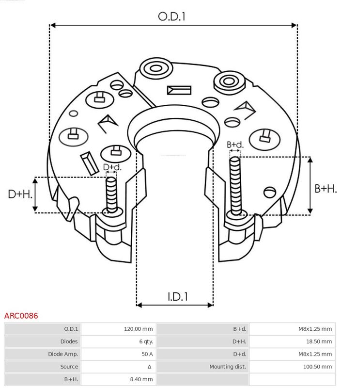 Gleichrichter, Generator As-Pl Arc0086
