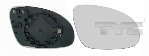 TYC 337-0094-1 Spiegelglas, Außenspiegel Links für Skoda 2003-2016