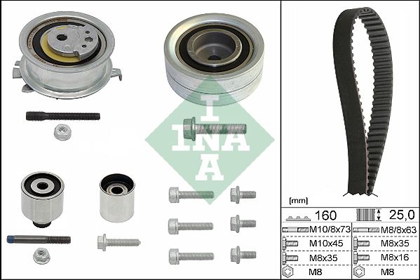 Zahnriemensatz für 530055010 AUDI SKODA VW A6 + Avant + Q5 + Van 03->