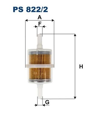 Kraftstofffilter Filtron Ps822/2 für Fiat Cinquecento 170 0.8 91-98