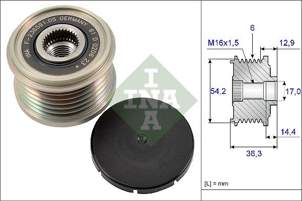 Schaeffler INA 535019410 Generatorfreilauf für Fiat Ducato 1996->