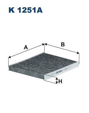 Filtron K1251A Filter, Innenraumluft für Ford B-Max Ecosport 2007->