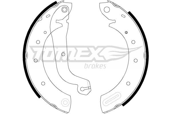 Tomex Brakes Tx21-60 Bremsbackensatz Hinten für Ford 1991-1999