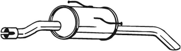 Endschalldämpfer Bosal 190-201 für Peugeot 206+ 2L 2M 1.4 09-13