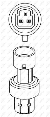 NRF 38943 Druckschalter, Klimaanlage für Fiat 500 Cabrio Bravo 1997->