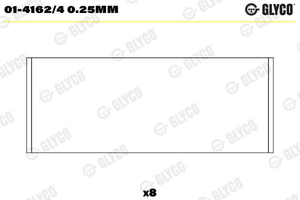 Pleuellager Glyco 01-4162/40.25Mm für Ford Mazda Puma + Focus + 95->