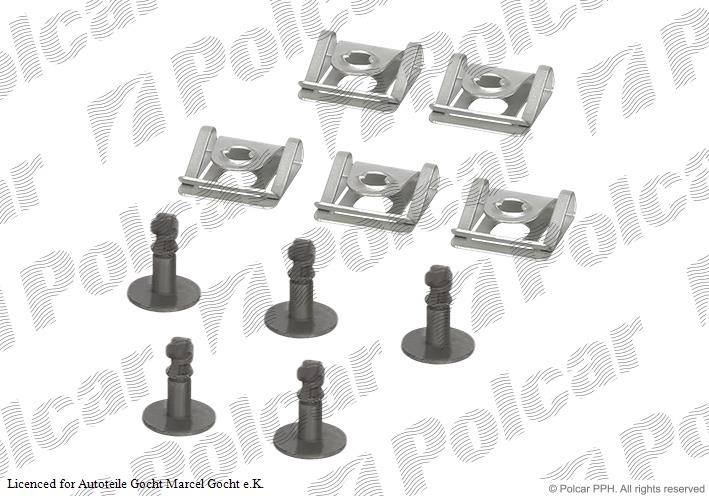 Unterfahrschutz Einbausatz Clip Clips Schrauben Set für Audi 1994->