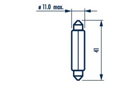 Glühlampe, Kennzeichenleuchte Narva