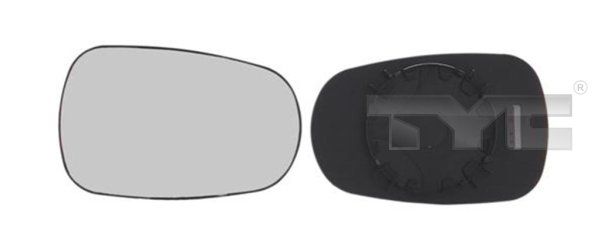 TYC 328-0109-1 Spiegelglas, Außenspiegel für Renault Clio I 1994->